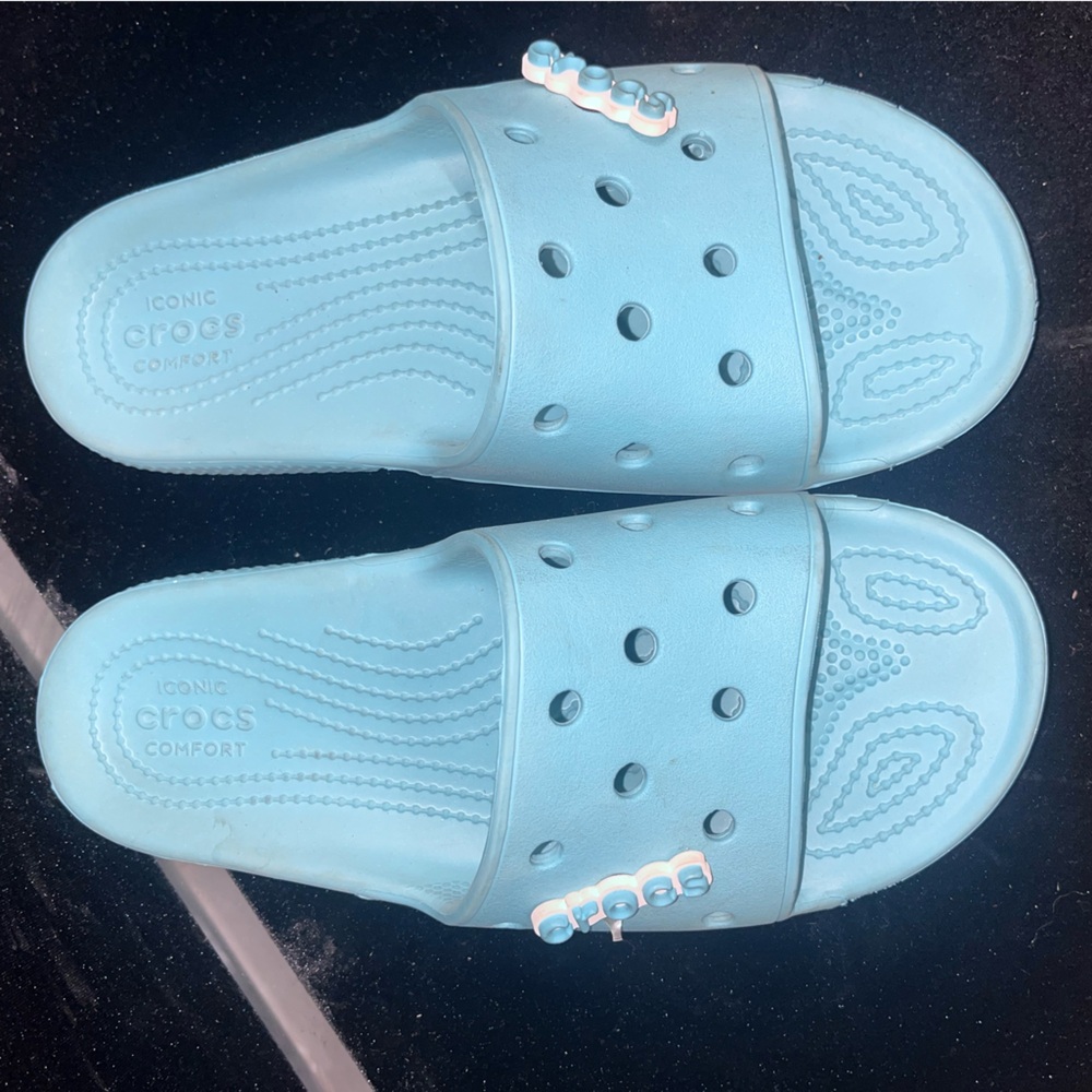 CROCS Light Blue Women's Slippers